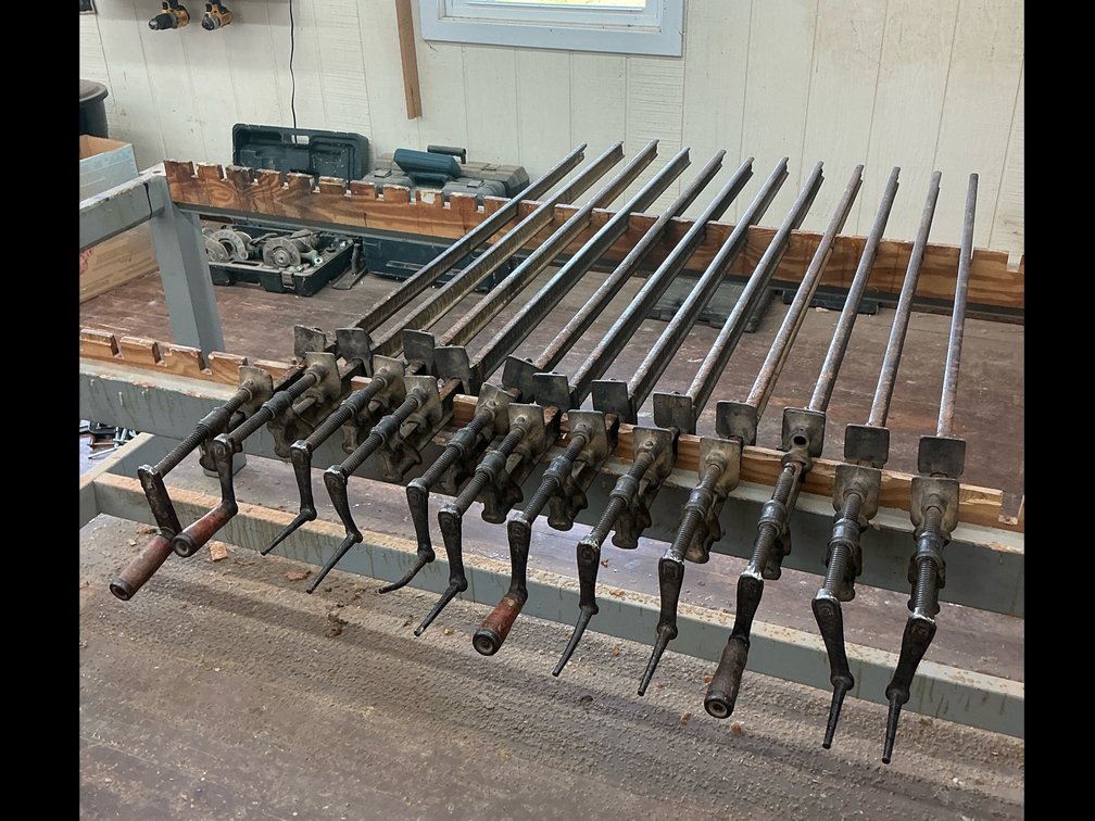 12 4 1/2 feet heavy duty, wood clamps