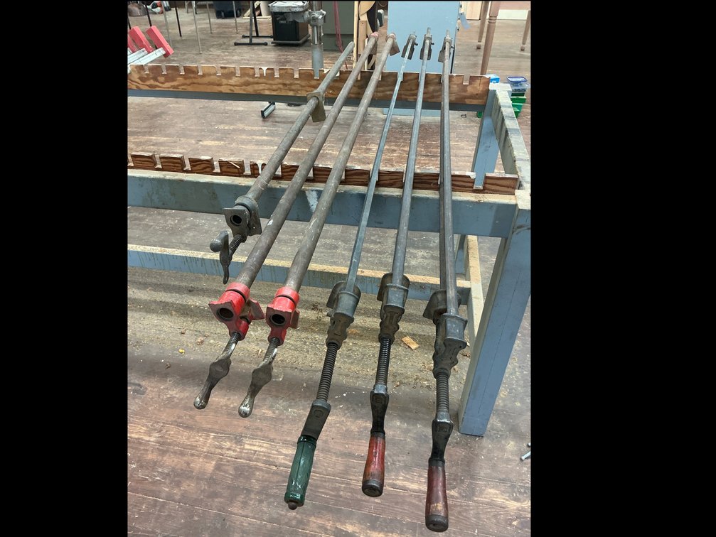 Heavy duty wood clamps three sizes