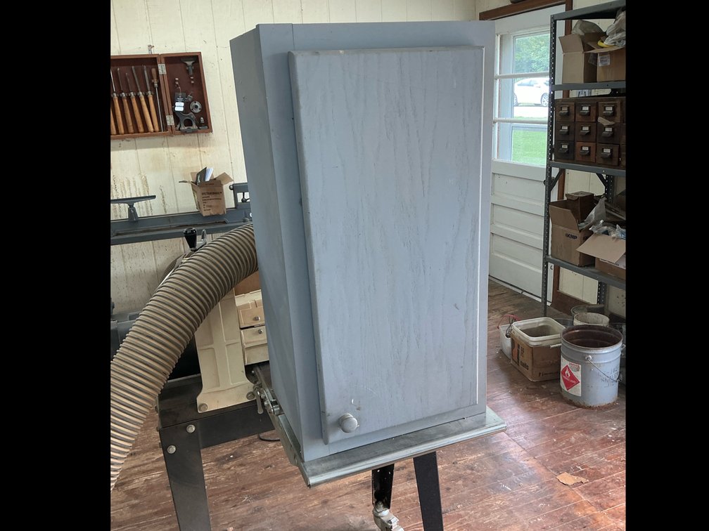 Cabinet with sand paper 