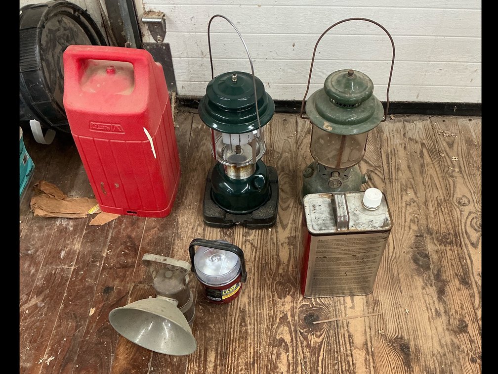 Vintage Carbide light ,Lanterns with fuel and modern light