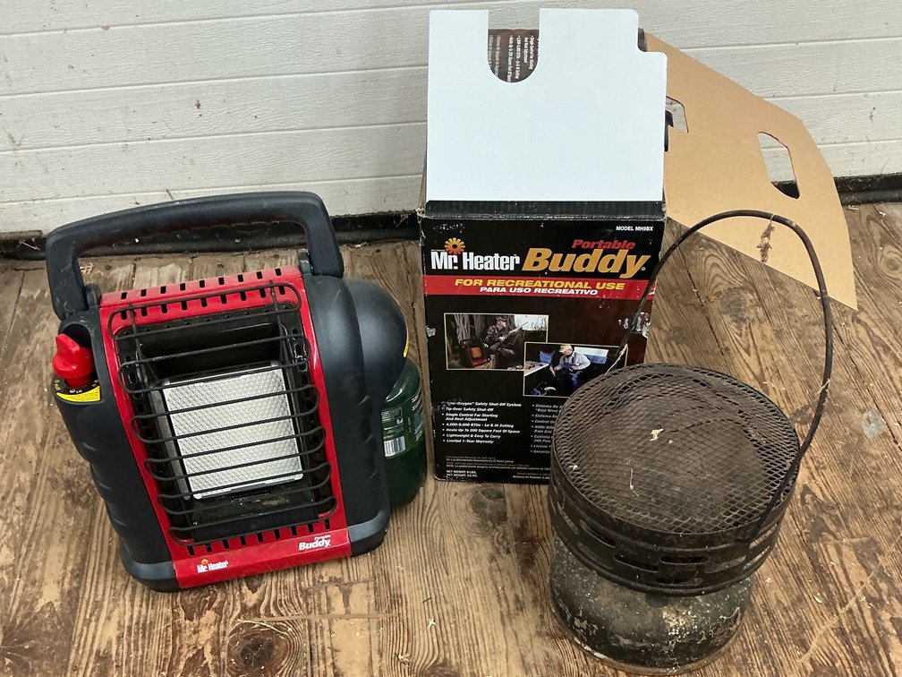 1 Vintage  heater 1 like new Buddy brand space heater