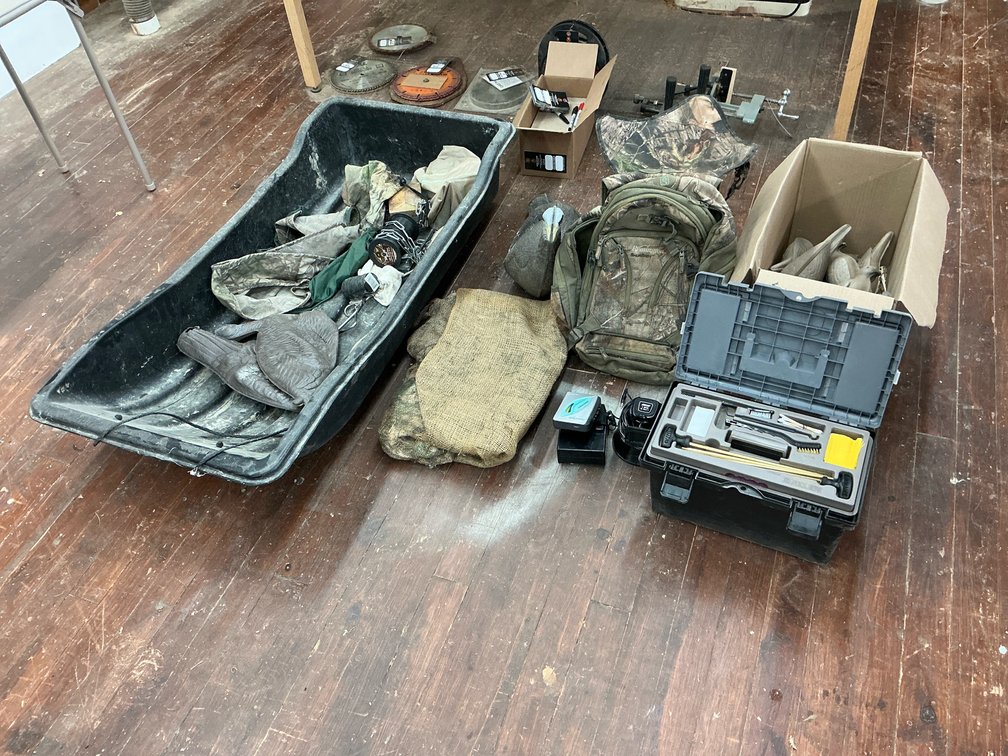 Hunting and gun cleaning gear. 