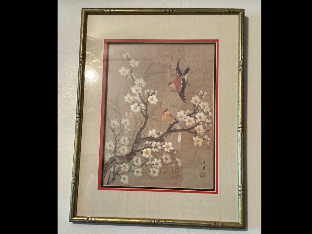 Asian framed artwork