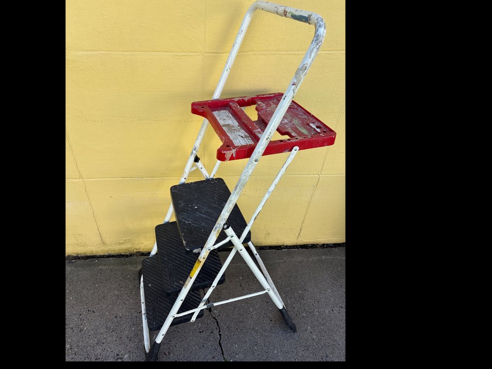 Cosco 3-Step Folding Step Stool with Utility Tray