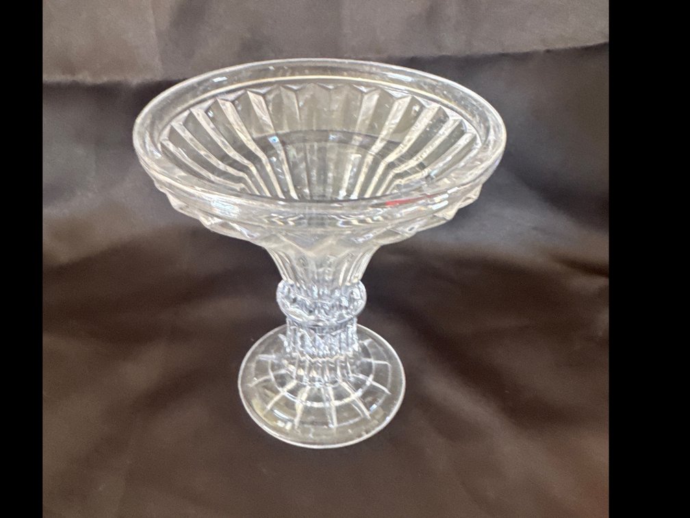 Clear Glass Pedestal Compote