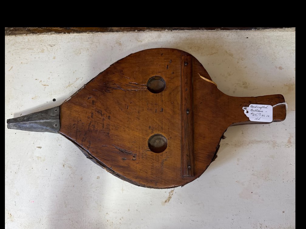 Handcrafted Wooden Fireplace Bellows