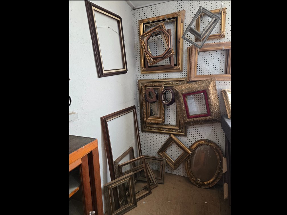 Gilt, Weathered Wood, and Stained Wood Picture Frames and More