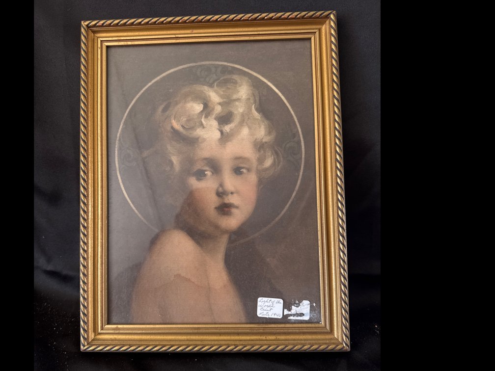 Framed "Light of the World" Child Portrait Print