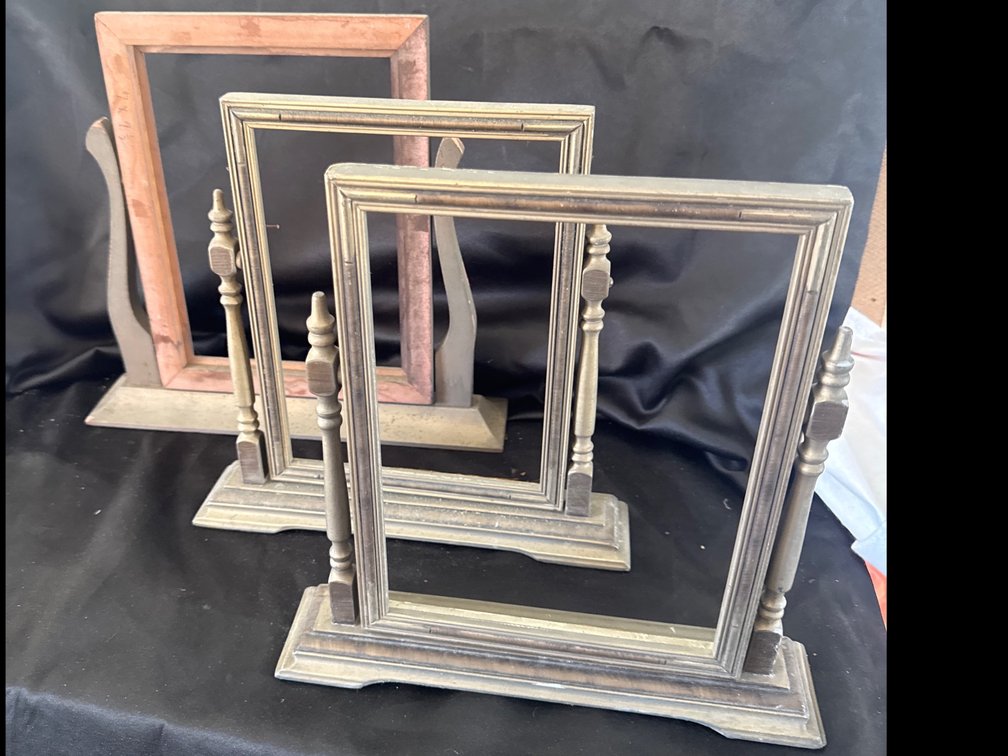 Vintage Tabletop Swivel Picture Frames (3)