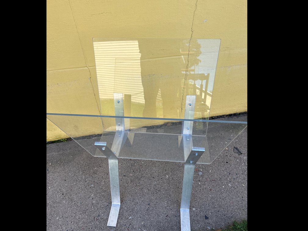Clear Acrylic Panel with Aluminum Mounting Frame