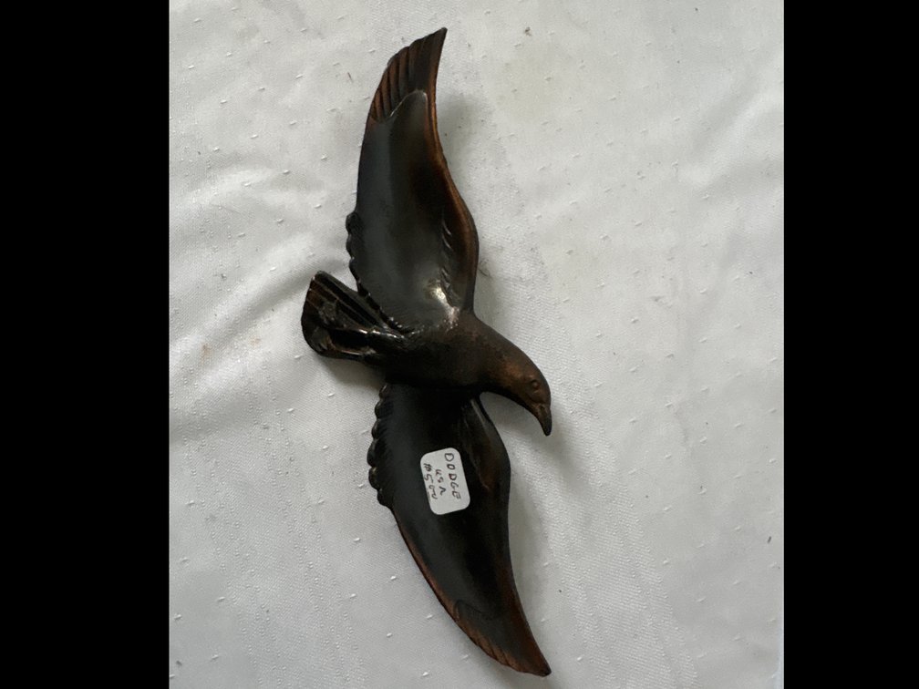 Dodge Cast Metal Bird in Flight Wall Figure