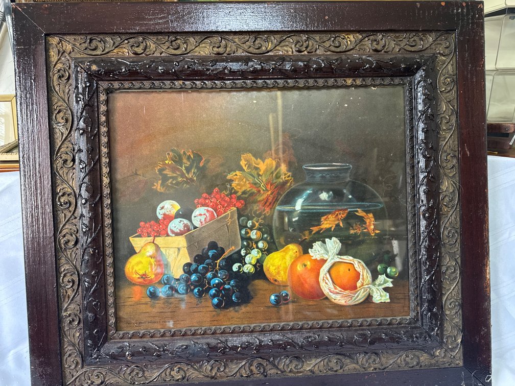Framed Still Life Print "The Fruit Grower's Pride"