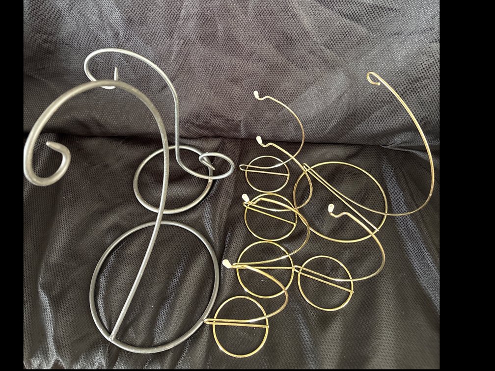 Metal Wire Hanging Ornament Display Stands