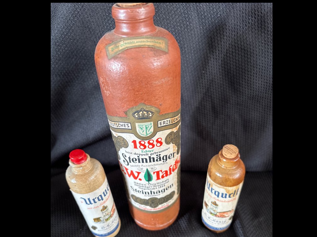 Steinhäger Stoneware Gin Bottles (3)