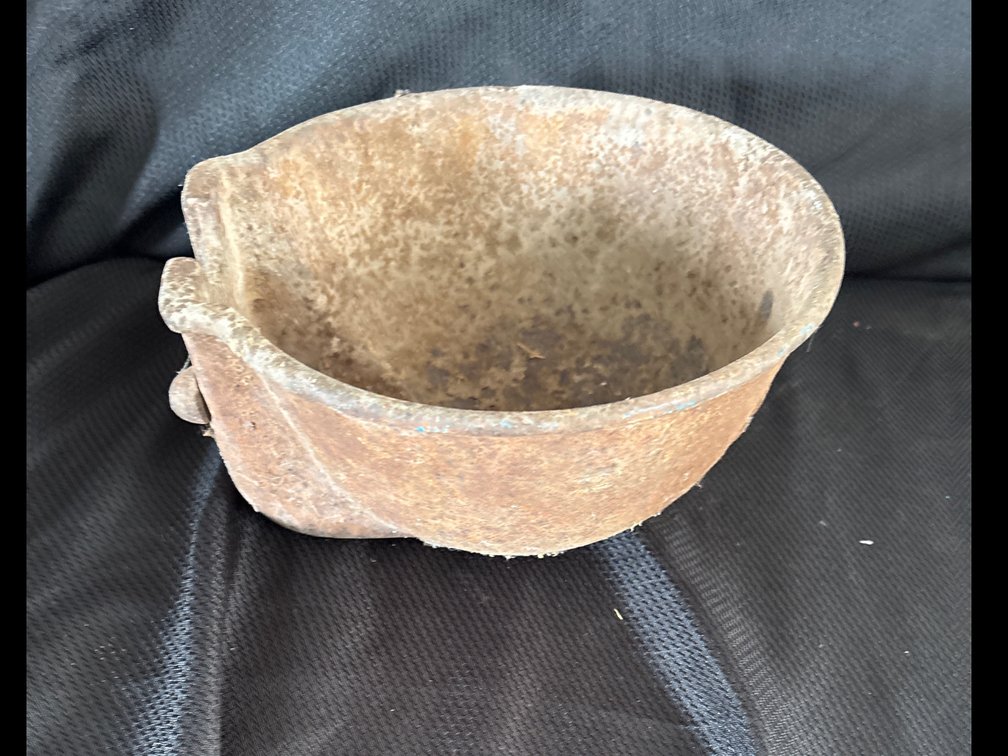 Cast Iron Livestock Drinking Bowl, Crucible Bowl, and Dome Cap