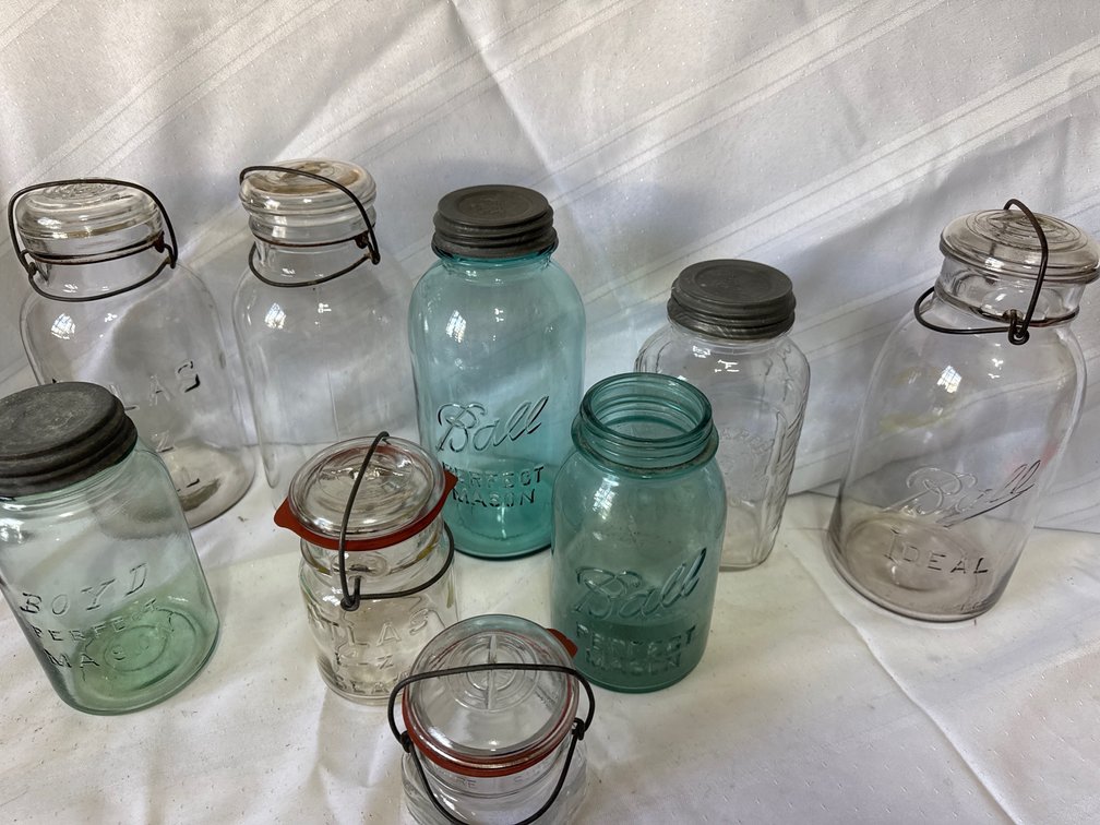 Vintage Glass Canning Jars