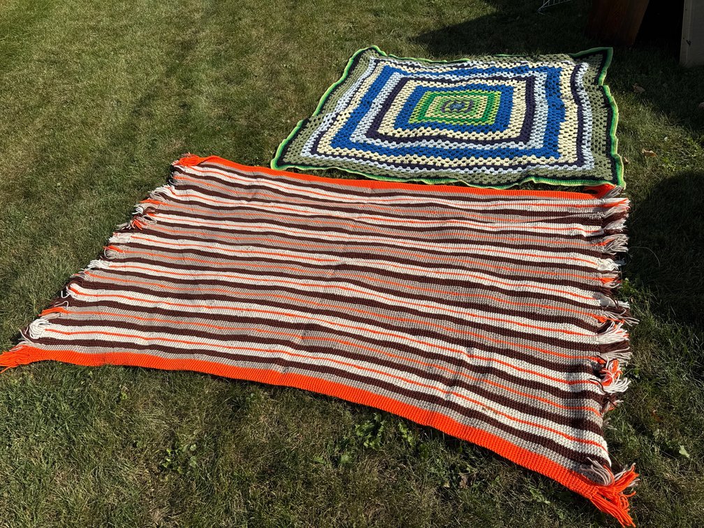 Handmade Crocheted Afghan Blankets (2)