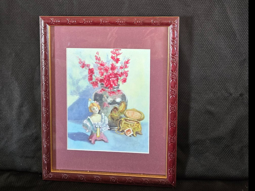 Framed Still Life Artwork Signed Bates