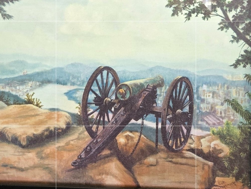 R. Gamerdinger Framed Civil War Artillery Landscape Print