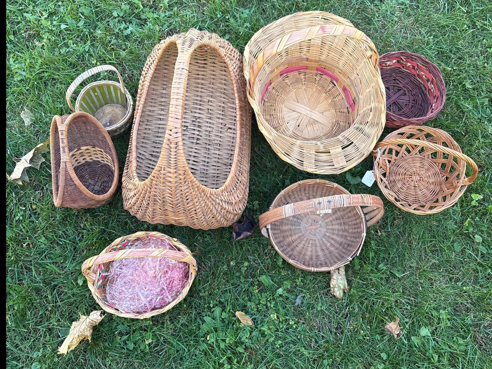 Woven Wicker and Splint Baskets