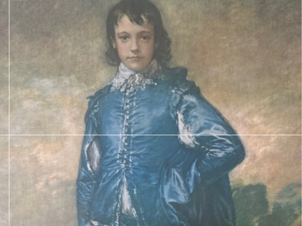 Framed Reproduction Print of The Blue Boy