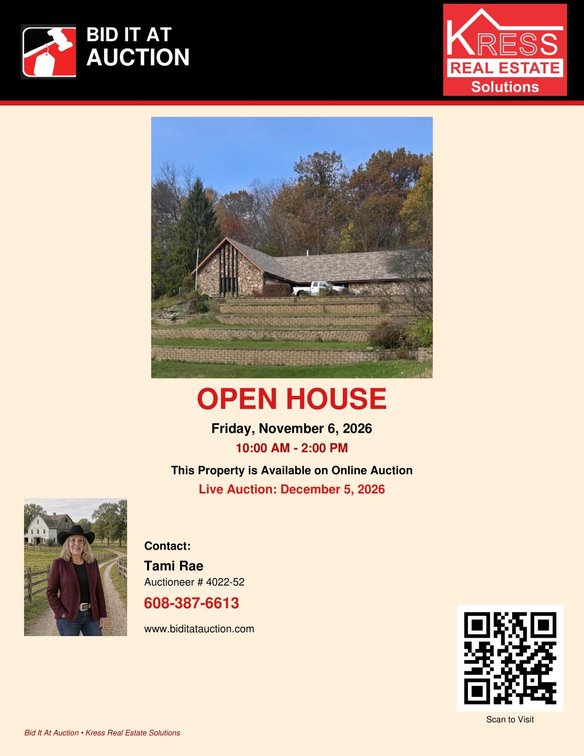 Open House November 6th 2026 10am - 2pm