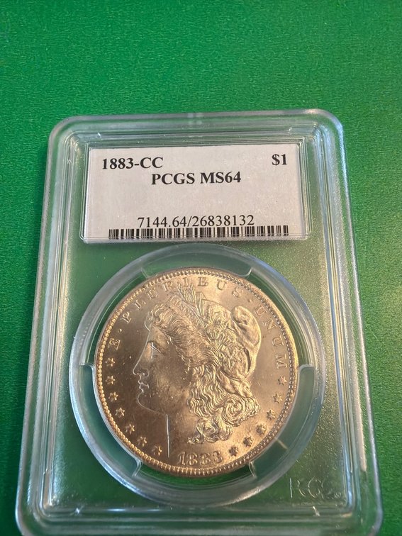 1883-CC Morgan Silver Dollar PCGS MS64