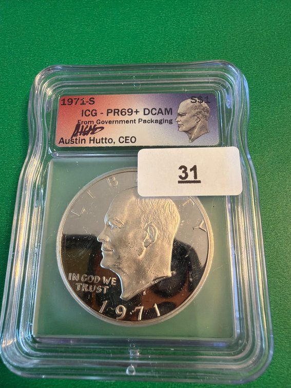 1971-S Eisenhower Dollar ICG PR69+ DCAM