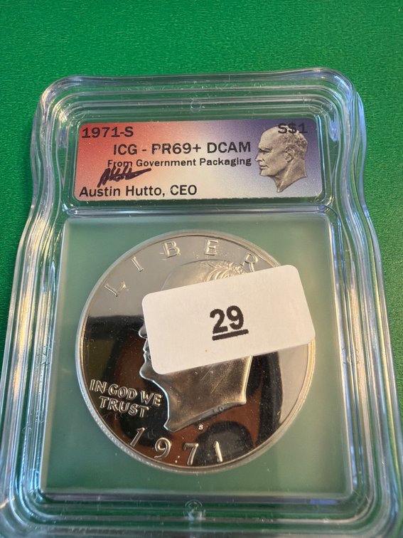 1971-S Eisenhower Dollar, ICG FR69+ DCAM
