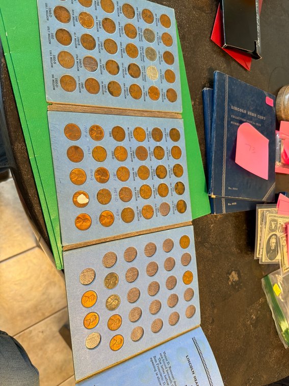 Lincoln Head Cent Collection Starting 1941 in Whitman Folder