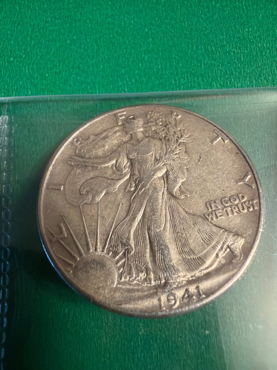 1941 Walking Liberty Half Dollar Silver Coin