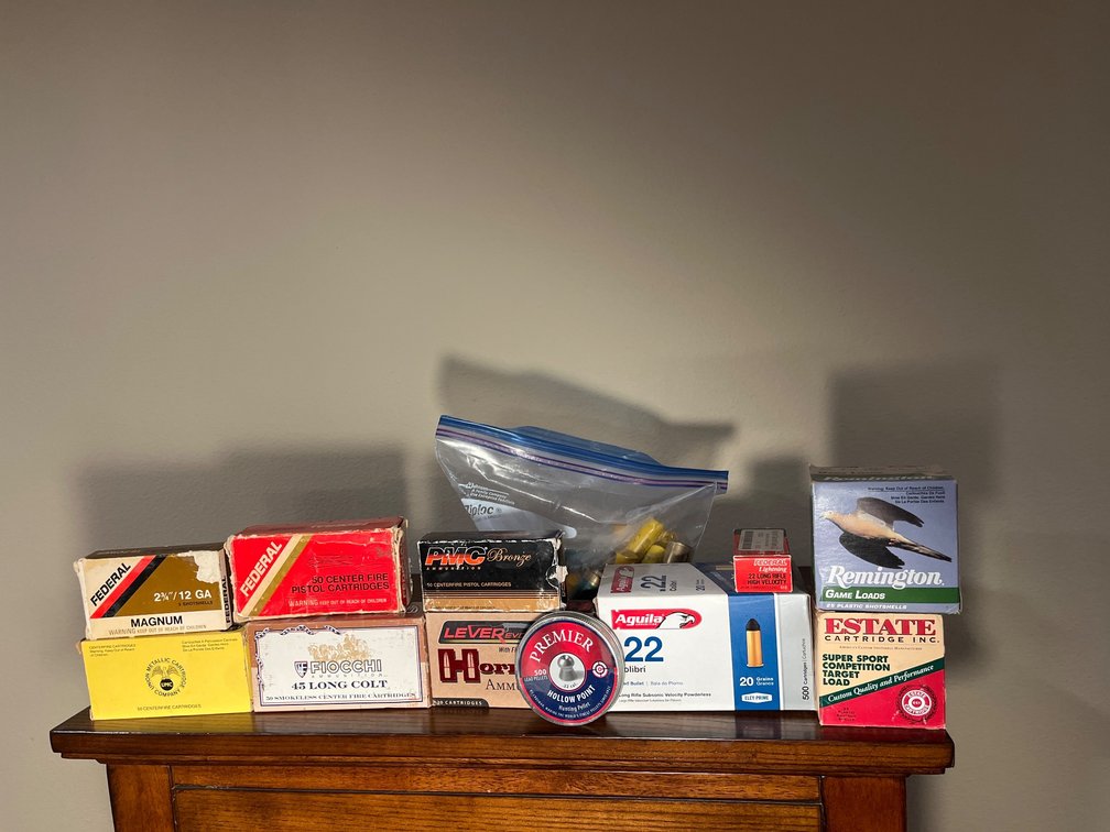 Ammunition and Cartridge Boxes: Multiple Brands and Types
