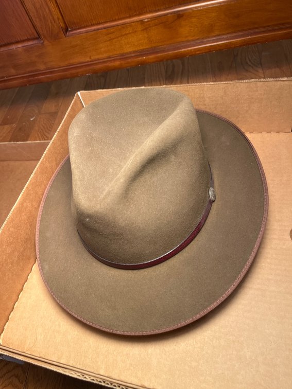 Stetson 7 3/8 Hat in Original 150th Anniversary Box