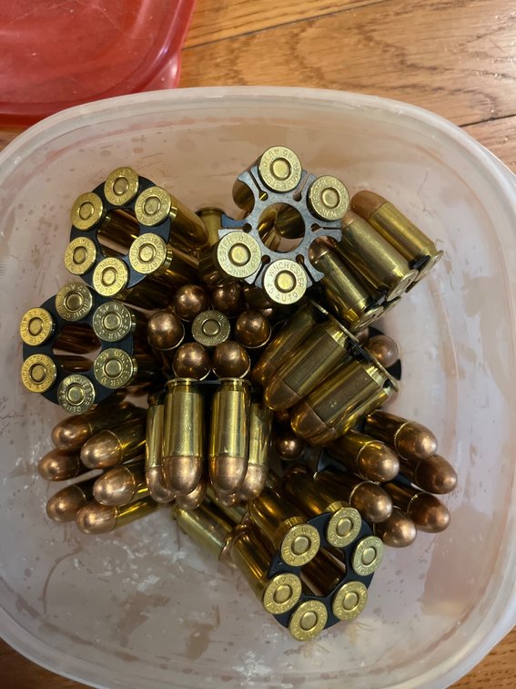 Container With STW Moon Clips and 45 Rounds