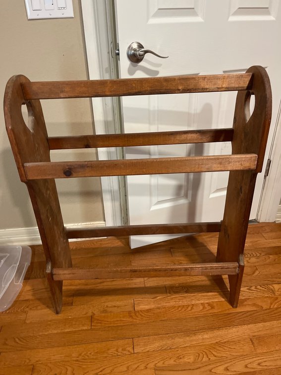 Wooden Quilt Rack, 29 x 35 1/2 Inches