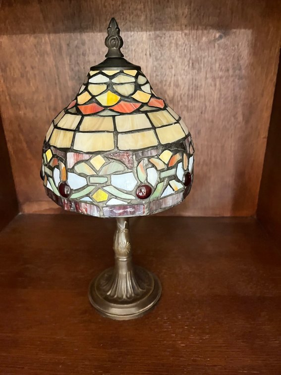 (2) 12-Inch Tiffany-Style Table Lamps