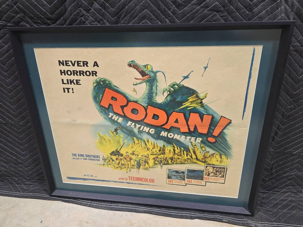 1957 DCA Pictures ‘Rodan! The Flying Monster’ Framed Poster