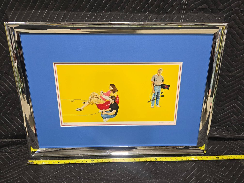 Framed Artwork With Numbered Print ’90/75′