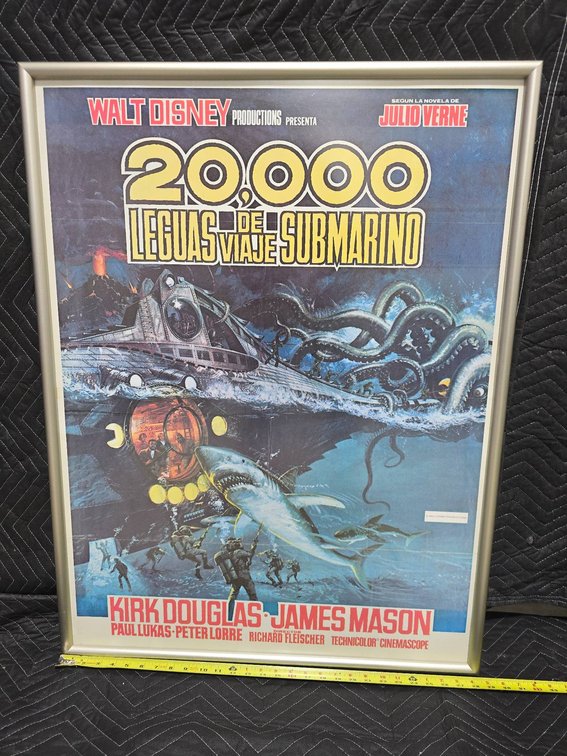 Walt Disney Productions 20,000 Leagues Under the Sea Framed Poster