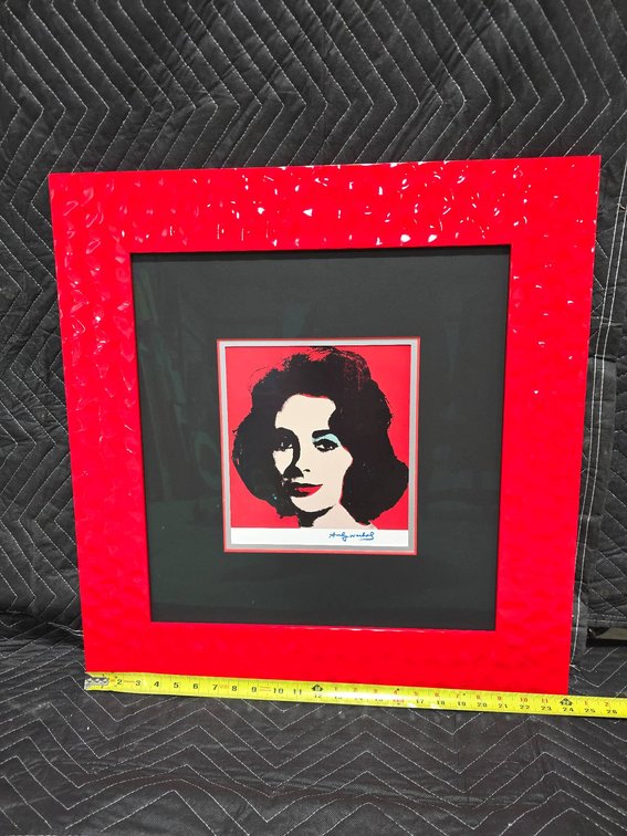 Framed Artwork With Visible Andy Warhol Signature