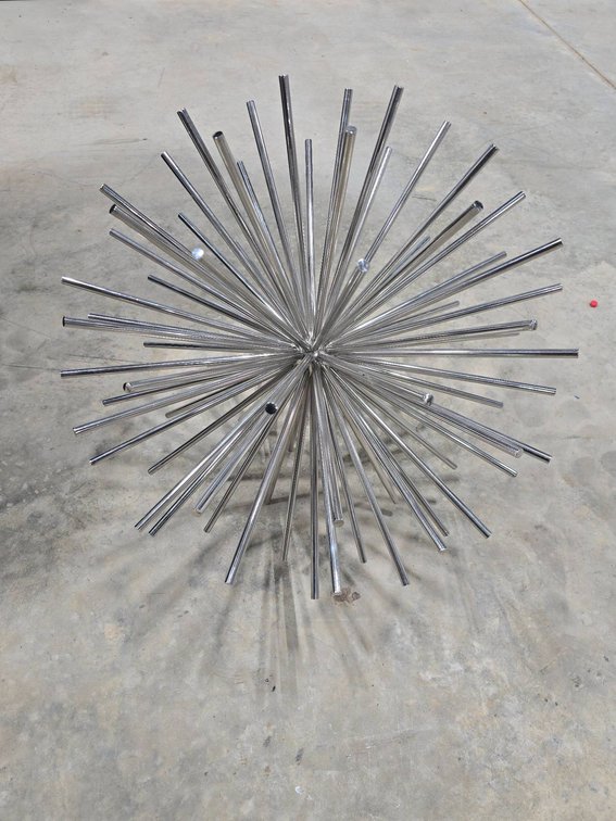 Large-Scale Stainless Steel ‘Asteroid’ Sculpture Attributed to Curtis Jere, c. 1970s
