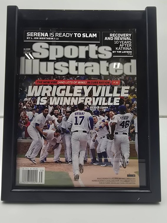 Sports Illustrated Framed Cover Featuring Chicago Cubs, 2016