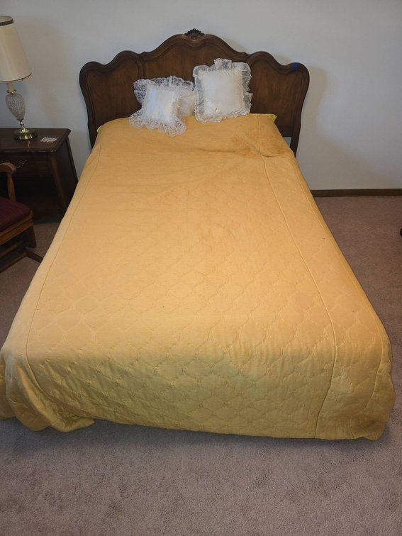 Full-Size Bed With Bedding Set and Mattress