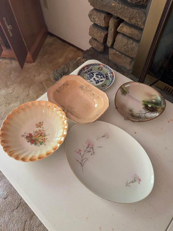 Decorative China and Porcelain Dish Lot