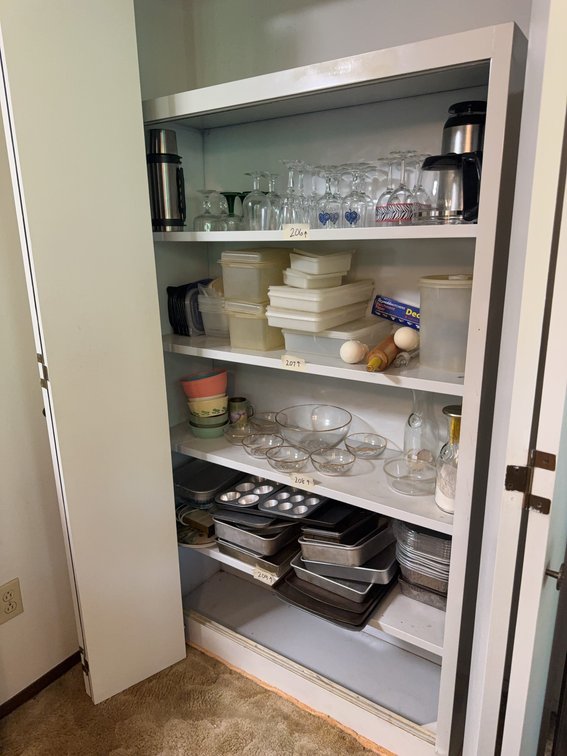 Metal Storage Shelf, 43"W x 15"D x 66"H, Contents Excluded
