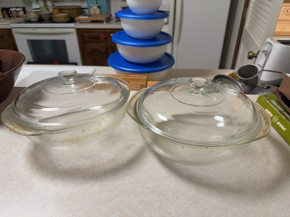 Pyrex Clear Advantage Glass Casserole Dishes with Lids