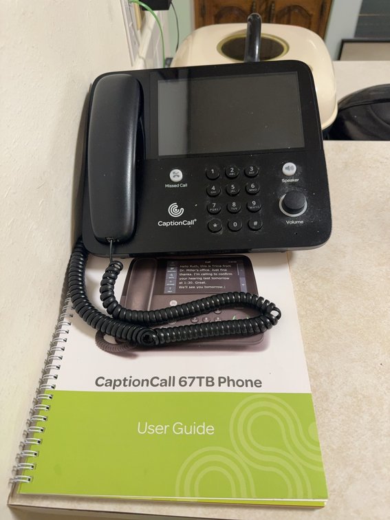 CaptionCall 67TB Captioned Telephone with User Guide