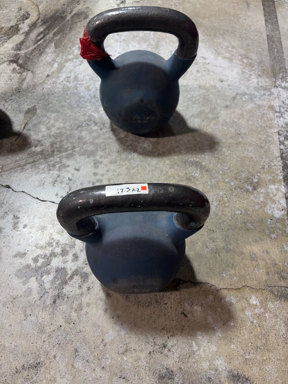 (2) 40 pound Cast Iron Kettle Bells, Set of 2
