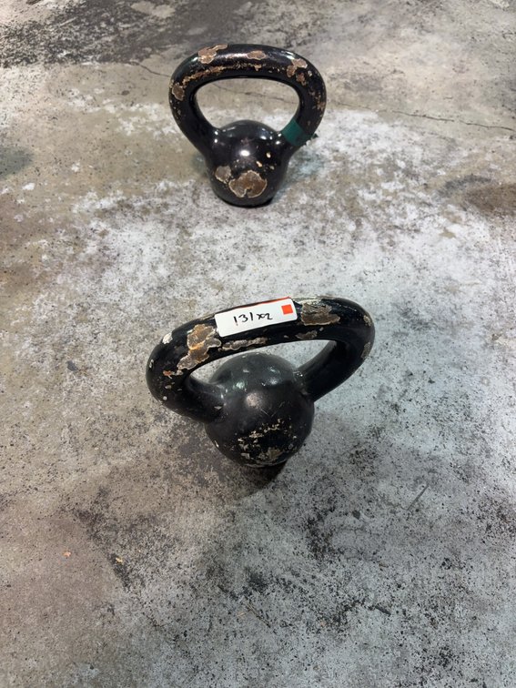2 10 pound Cast Iron Kettle Bells