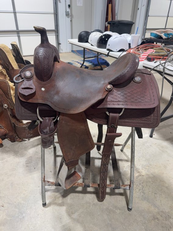 Big Spur Ranch Western Leather Saddle 16 Inch Seat